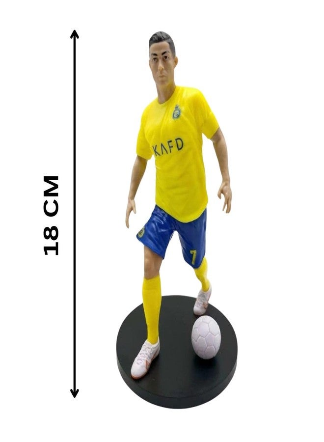 ماياترا مجسم لاعب كرة القدم من ماياترا - رونالدو إصدار PG 18 سم - مجسم رياضي لمحبي كرة القدم والأطفال وهواة الجمع - تصميم مفصل، مثالي للعرض والإهداء (النمط 2) - Image 2